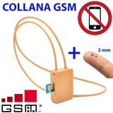 COLLANA GSM + AURICOLARE INVISIBILI A MAGNETI DA 2 mm